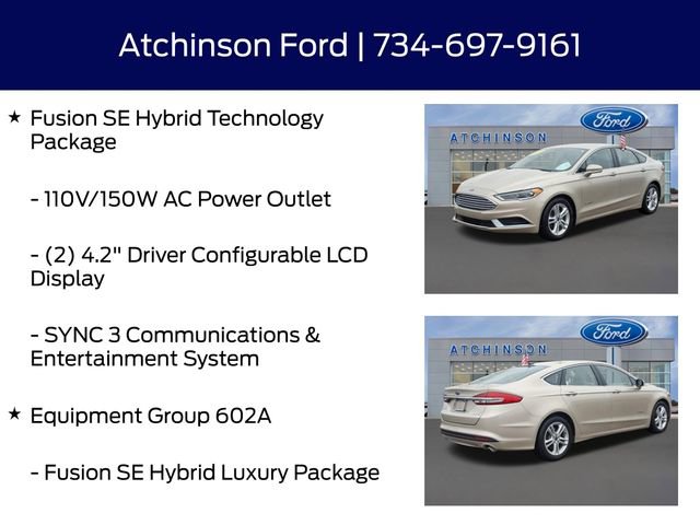 Used 2018 Ford Fusion SE w/ Equipment Group 602A image 8