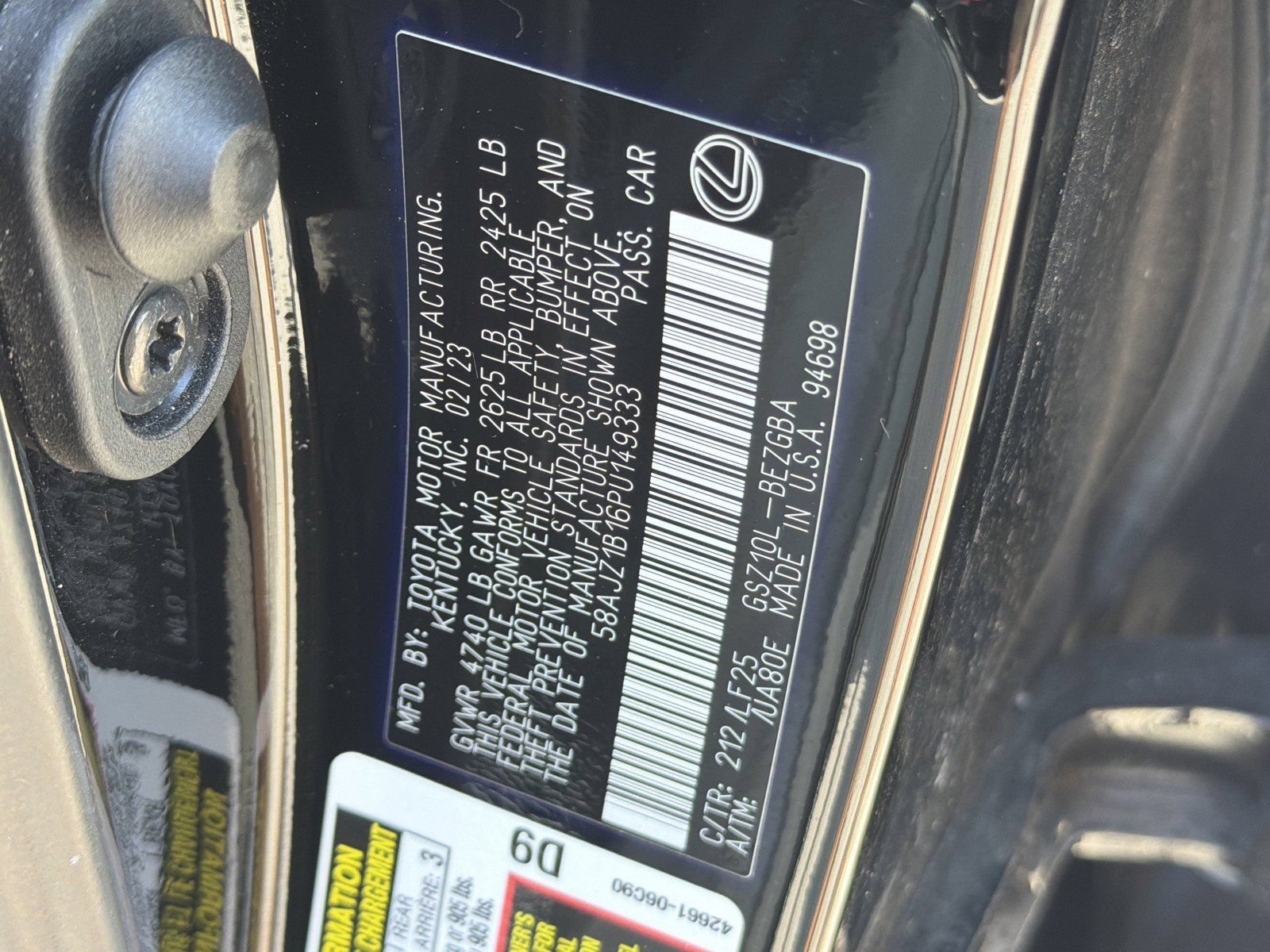 Used 2023 Lexus ES 350 F Sport w/ Accessory Package (Z2) FWD image 35