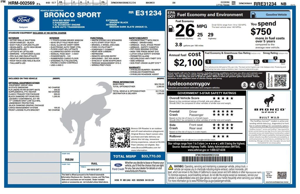 Used 2024 Ford Bronco Sport Big Bend image 3