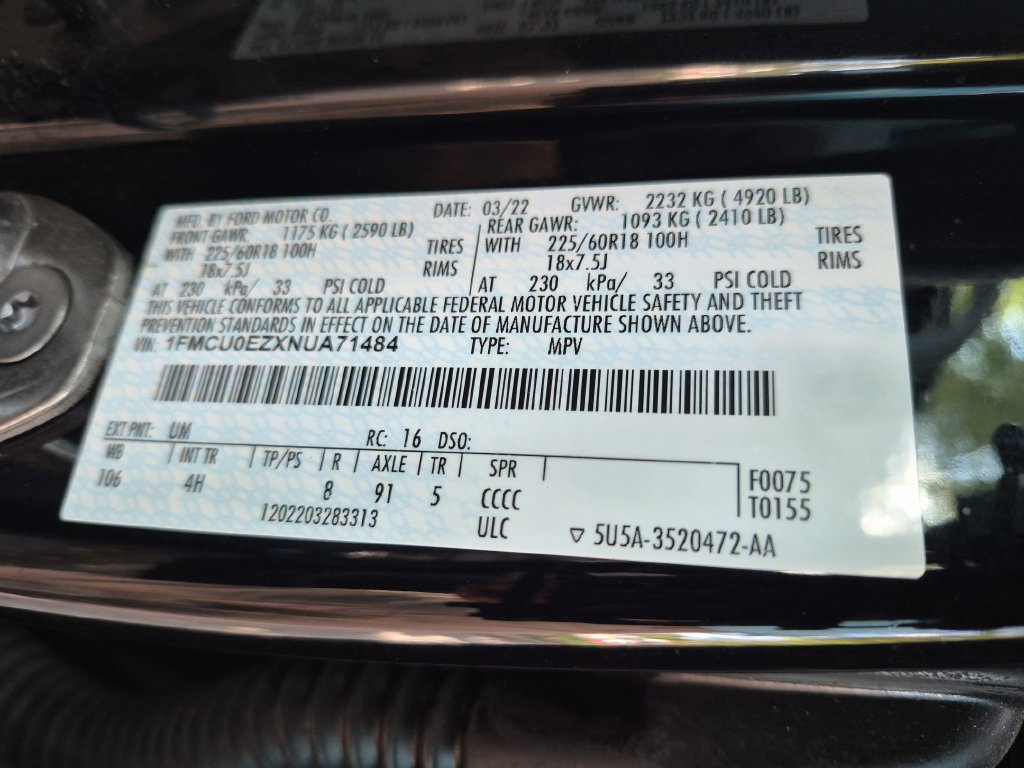 Used 2022 Ford Escape SE FWD image 32