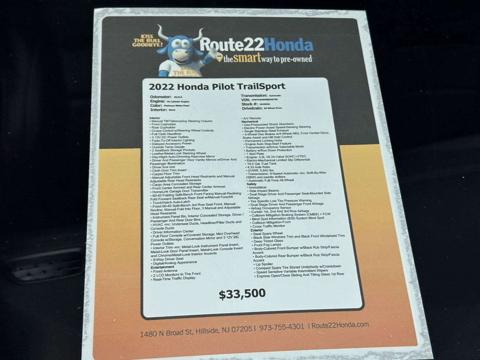 Used 2022 Honda Pilot TrailSport image 40