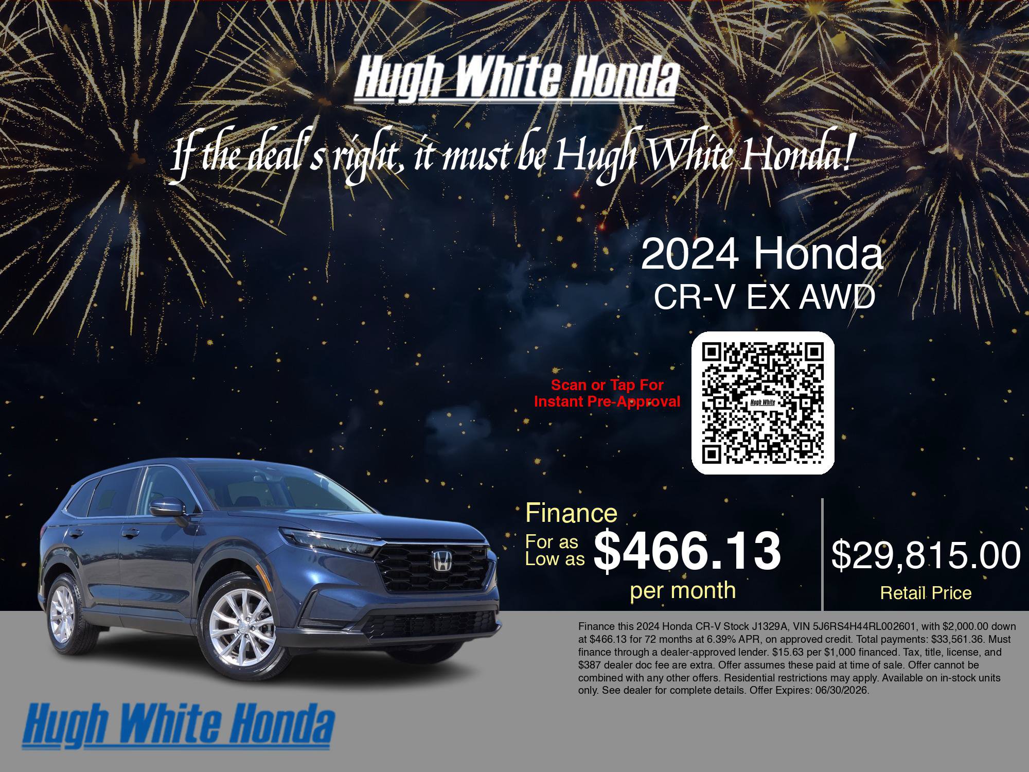 Used 2024 Honda CR-V EX image 3