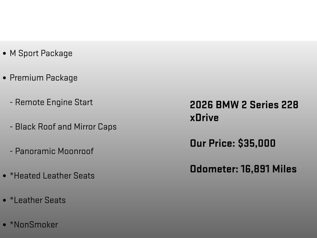 Used 2026 BMW 228i xDrive AWD/4WD image 6