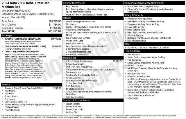 Used 2024 RAM 2500 Rebel w/ Towing Technology Group AWD/4WD image 6