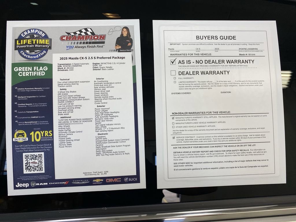 Used 2025 MAZDA CX-5 AWD 2.5 S w/ Preferred Package image 44