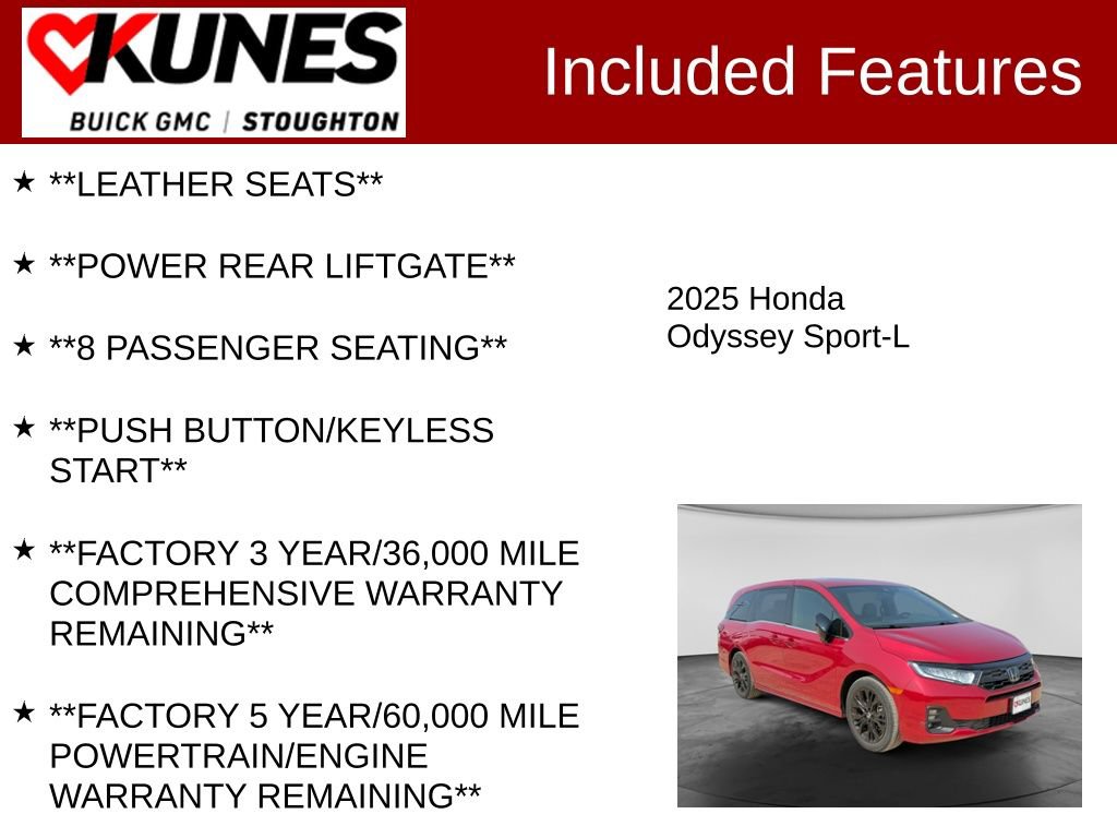 Used 2025 Honda Odyssey Sport-L image 3