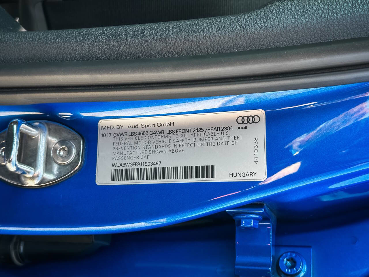 Used 2018 Audi RS 3 w/ Technology Package image 56