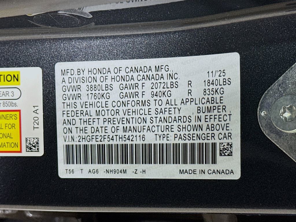 New 2026 Honda Civic Sport image 29