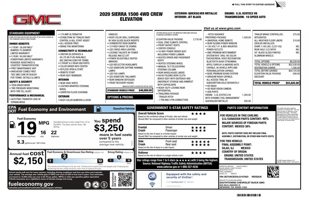 Used 2020 GMC Sierra 1500 Elevation w/ Elevation Value Package image 22