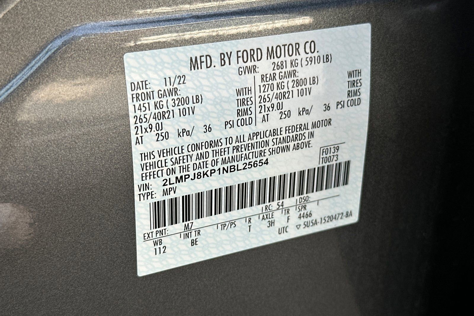 Used 2022 Lincoln Nautilus Reserve w/ Equipment Group 202A image 28