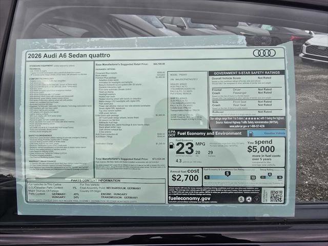 New 2026 Audi A6 Premium Plus image 20