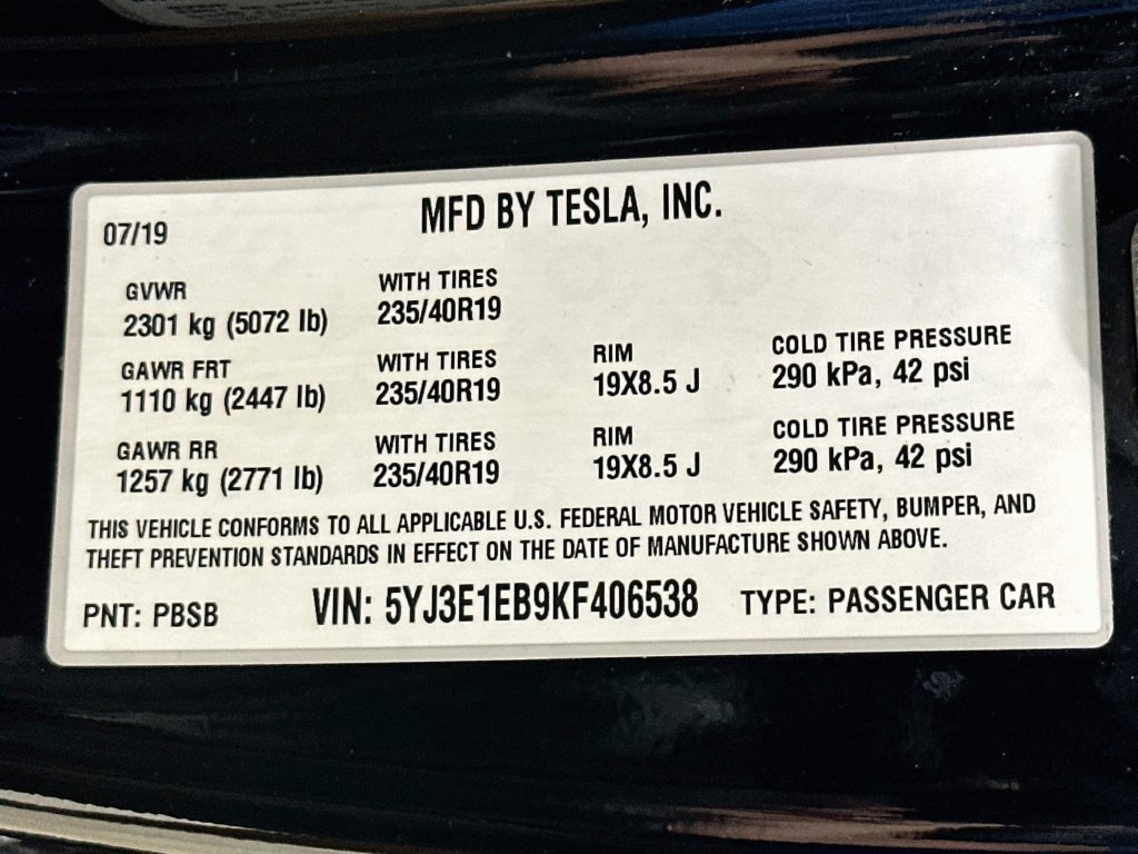 Used 2019 Tesla Model 3 Long Range AWD/4WD image 38