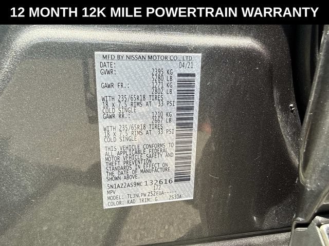 Used 2021 Nissan Murano S AWD/4WD image 27