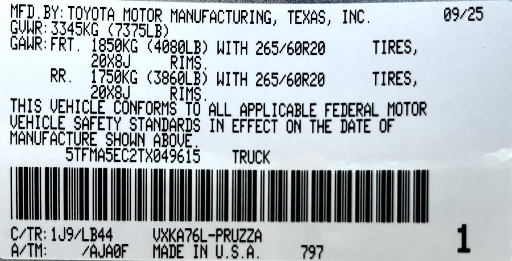New 2026 Toyota Tundra 1794 Edition image 26