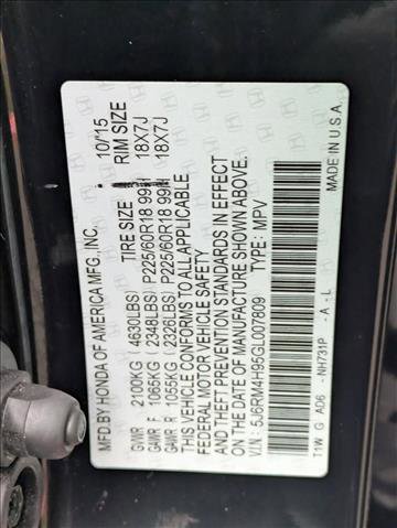 Used 2016 Honda CR-V Touring image 25