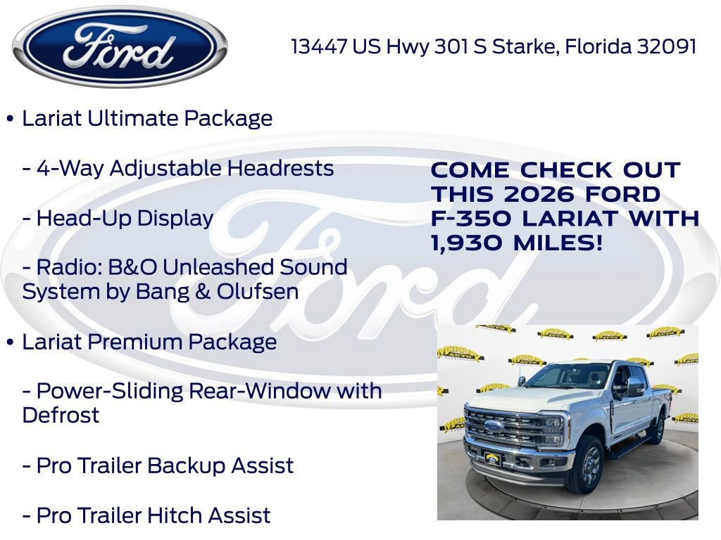 New 2026 Ford F350 Lariat w/ Lariat Ultimate Package AWD/4WD image 30