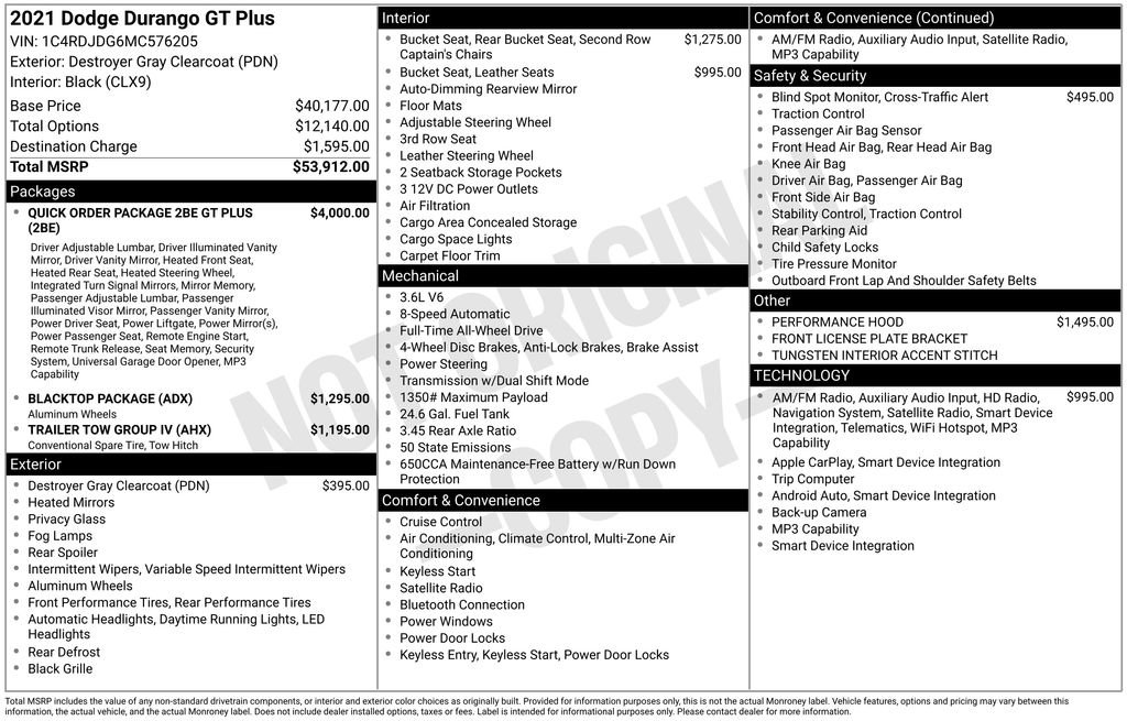 Used 2021 Dodge Durango GT AWD/4WD image 6