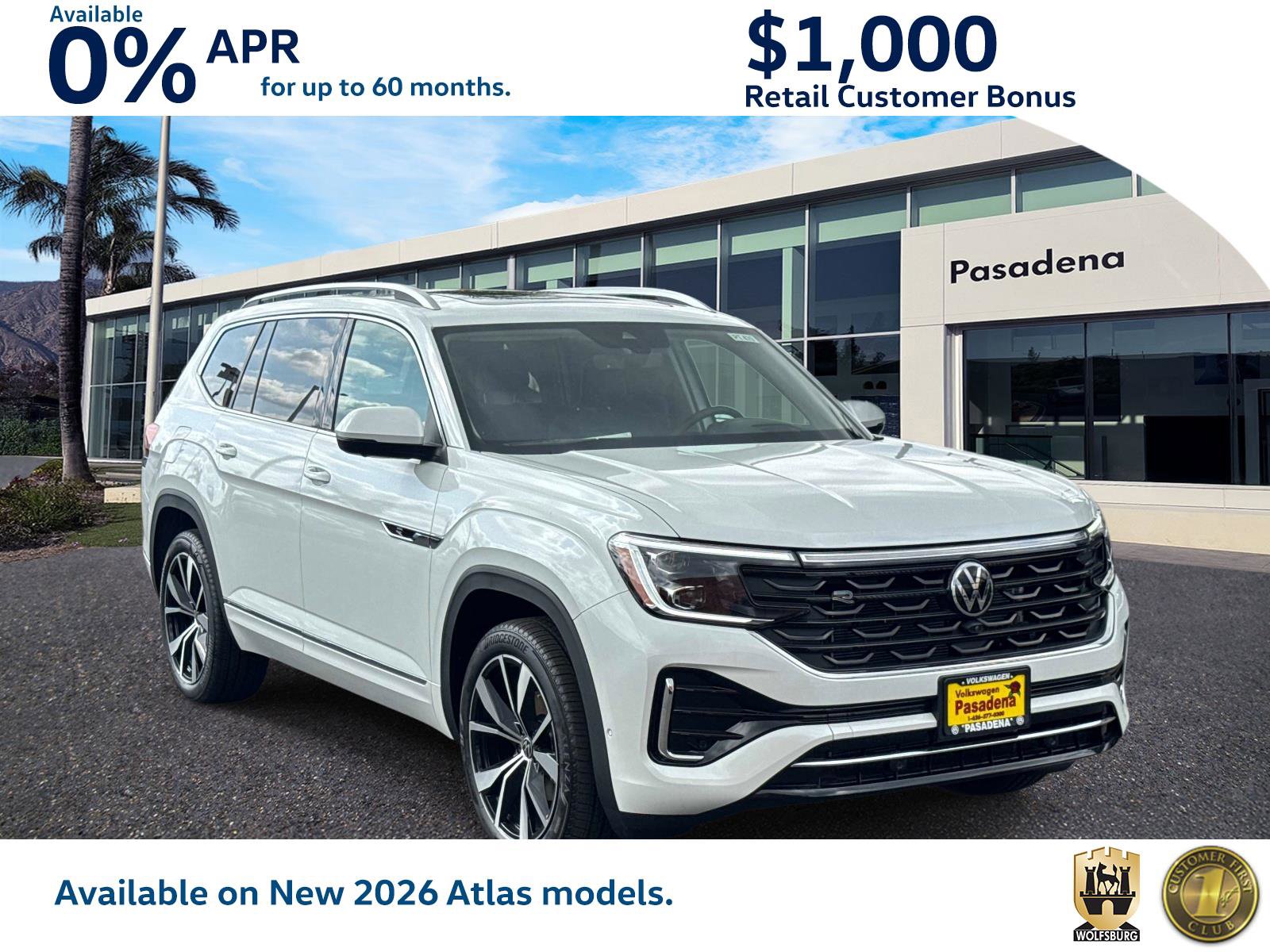 New 2026 Volkswagen Atlas SEL Premium R-Line image 1