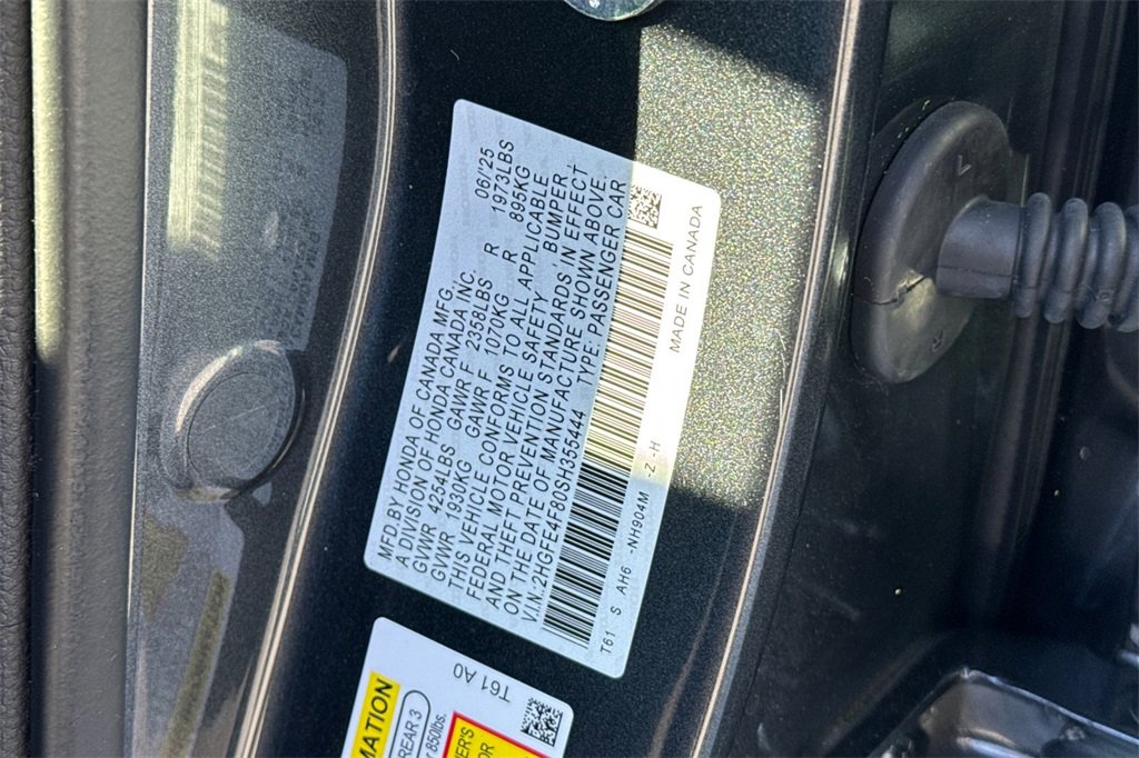 Certified 2025 Honda Civic Sport image 26