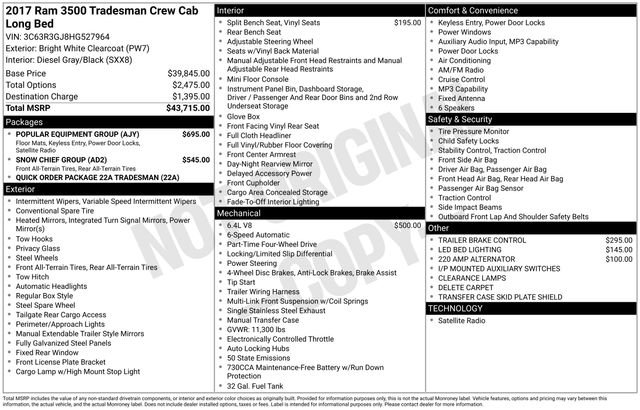 Used 2017 RAM 3500 Tradesman w/ Popular Equipment Group image 4