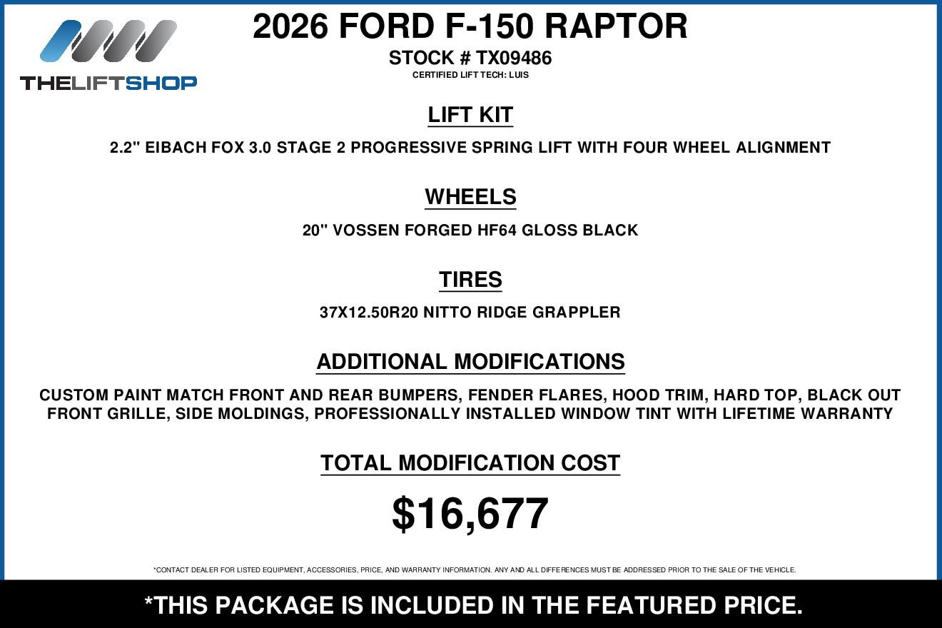 Used 2026 Ford F150 Raptor AWD/4WD image 2
