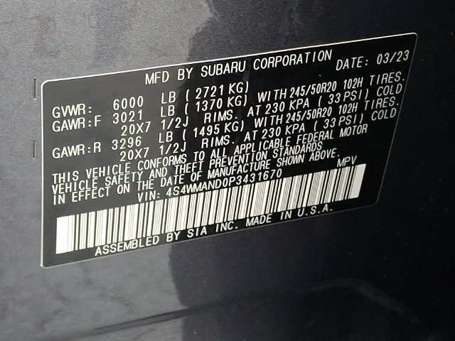 Used 2023 Subaru Ascent Limited AWD/4WD image 28