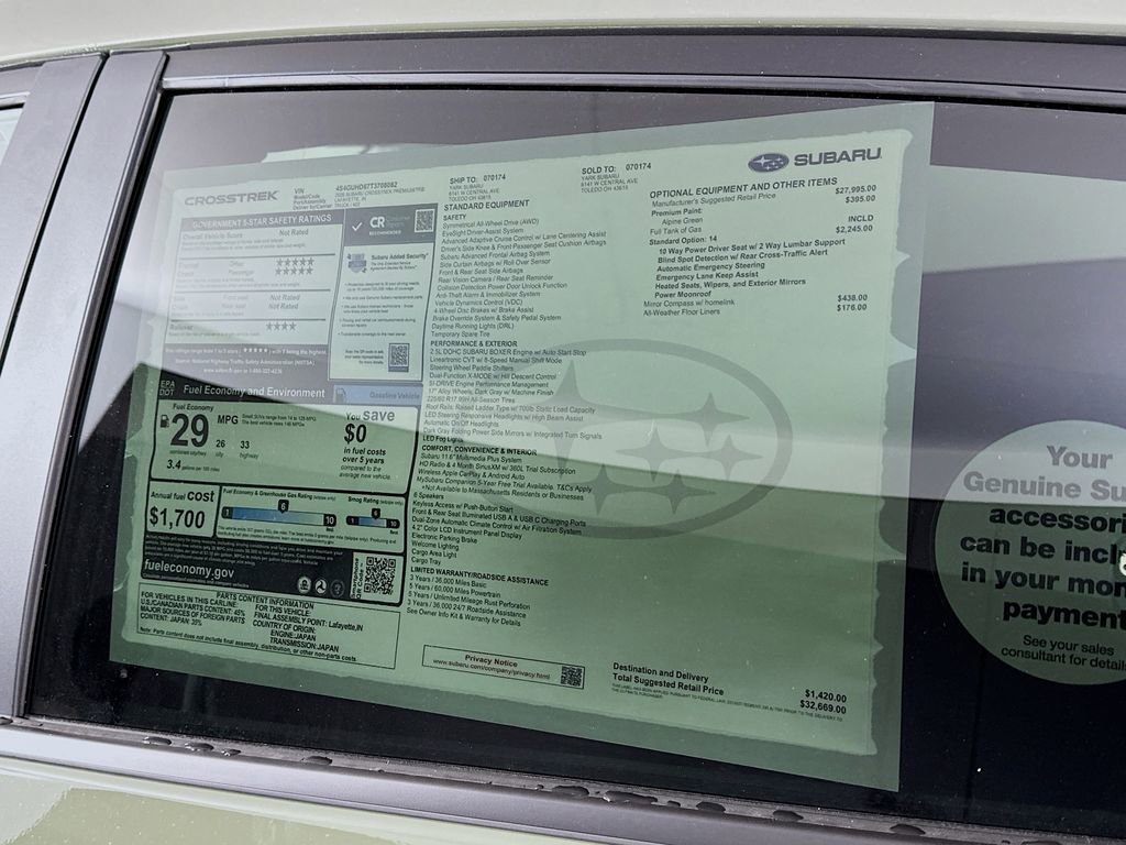 New 2026 Subaru Crosstrek 2.0i Premium image 12