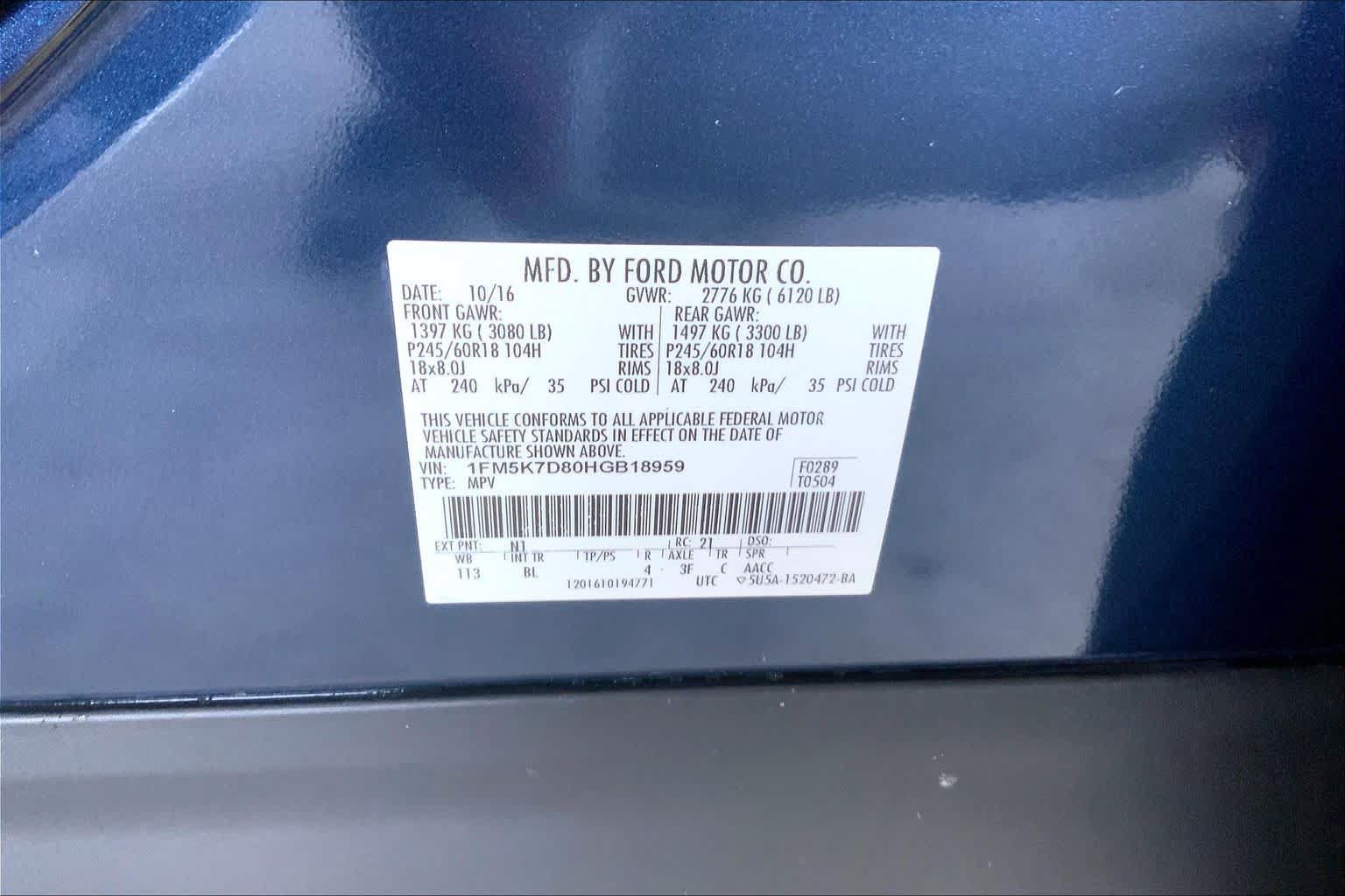 Used 2017 Ford Explorer XLT w/ Equipment Group 202A FWD image 31