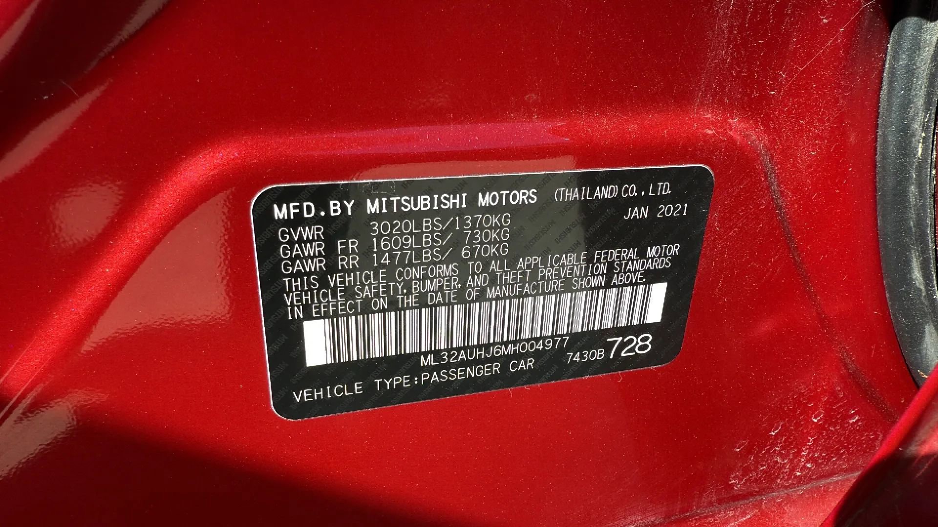 Used 2021 Mitsubishi Mirage LE image 40