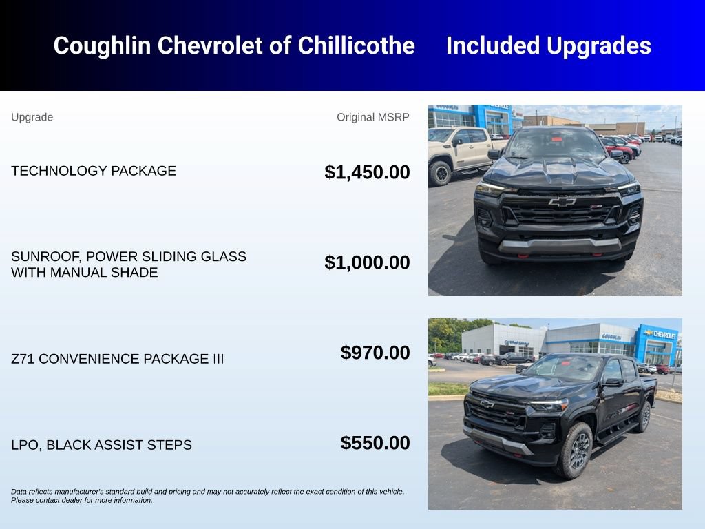 New 2026 Chevrolet Colorado Z71 w/ Technology Package AWD/4WD image 3