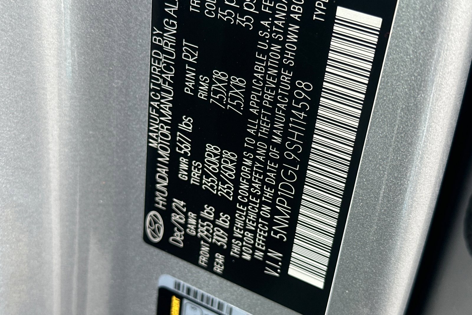 New 2025 Hyundai Santa Fe SE image 23