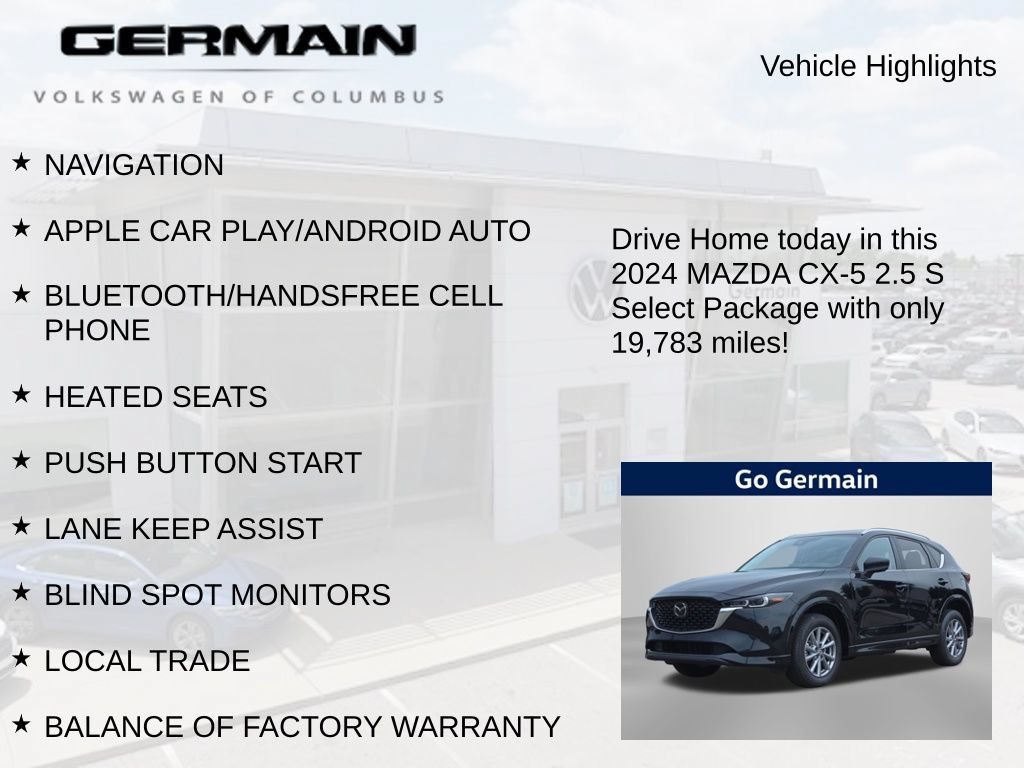 Used 2024 MAZDA CX-5 AWD 2.5 S w/ Select Package image 5