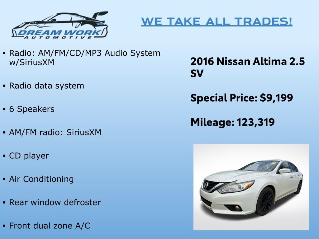 Used 2016 Nissan Altima 2.5 SV image 2