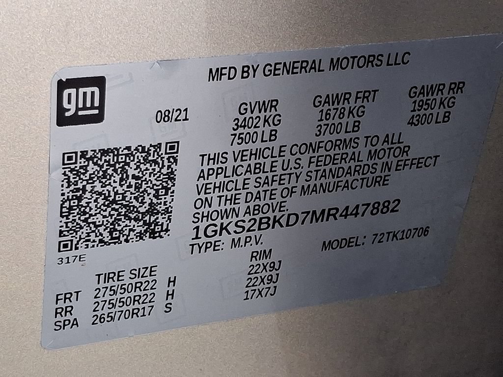 Certified 2021 GMC Yukon SLT w/ SLT Premium Package AWD/4WD image 28