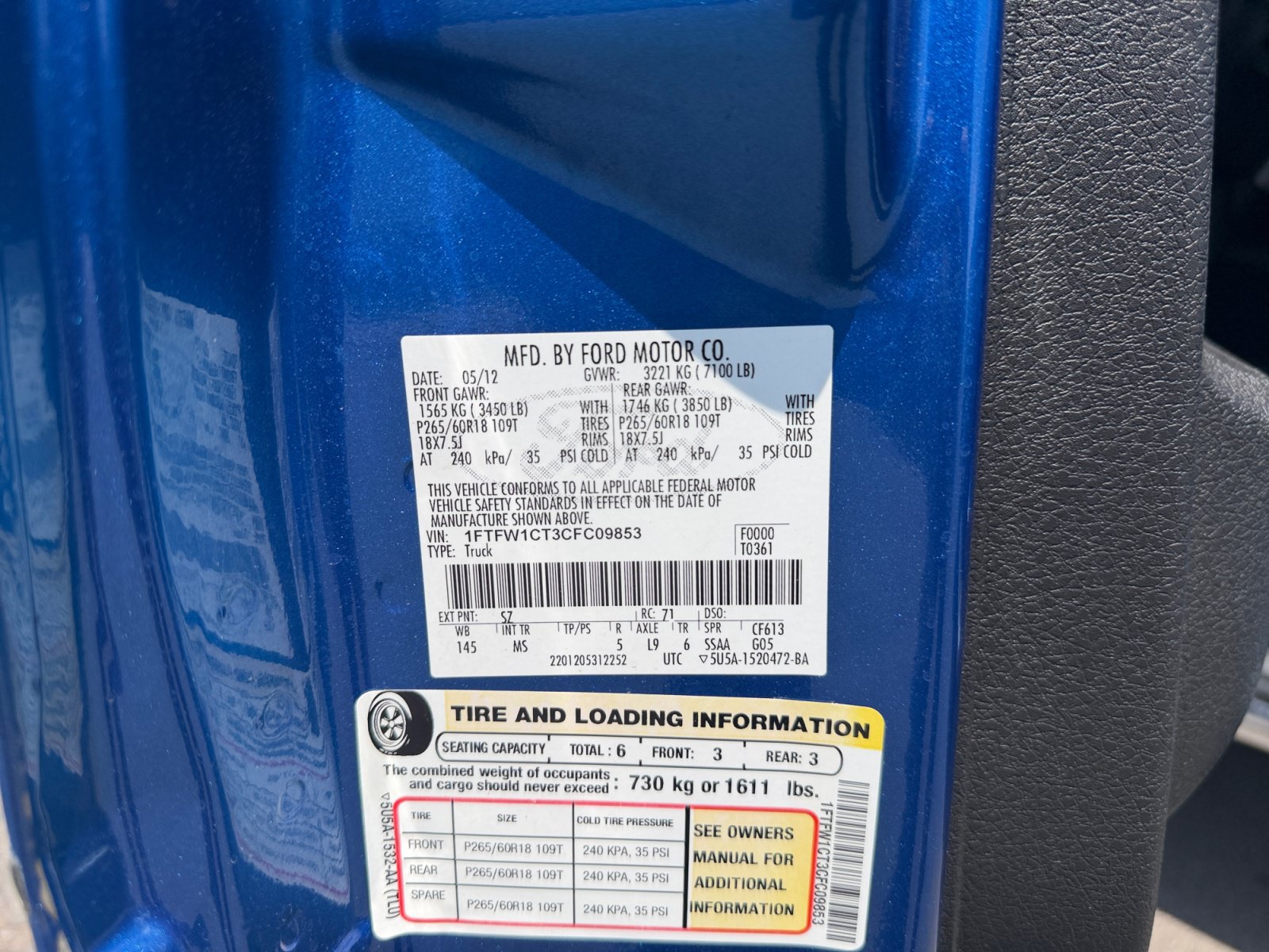 Used 2012 Ford F150 XLT w/ XLT Chrome Pkg RWD image 34