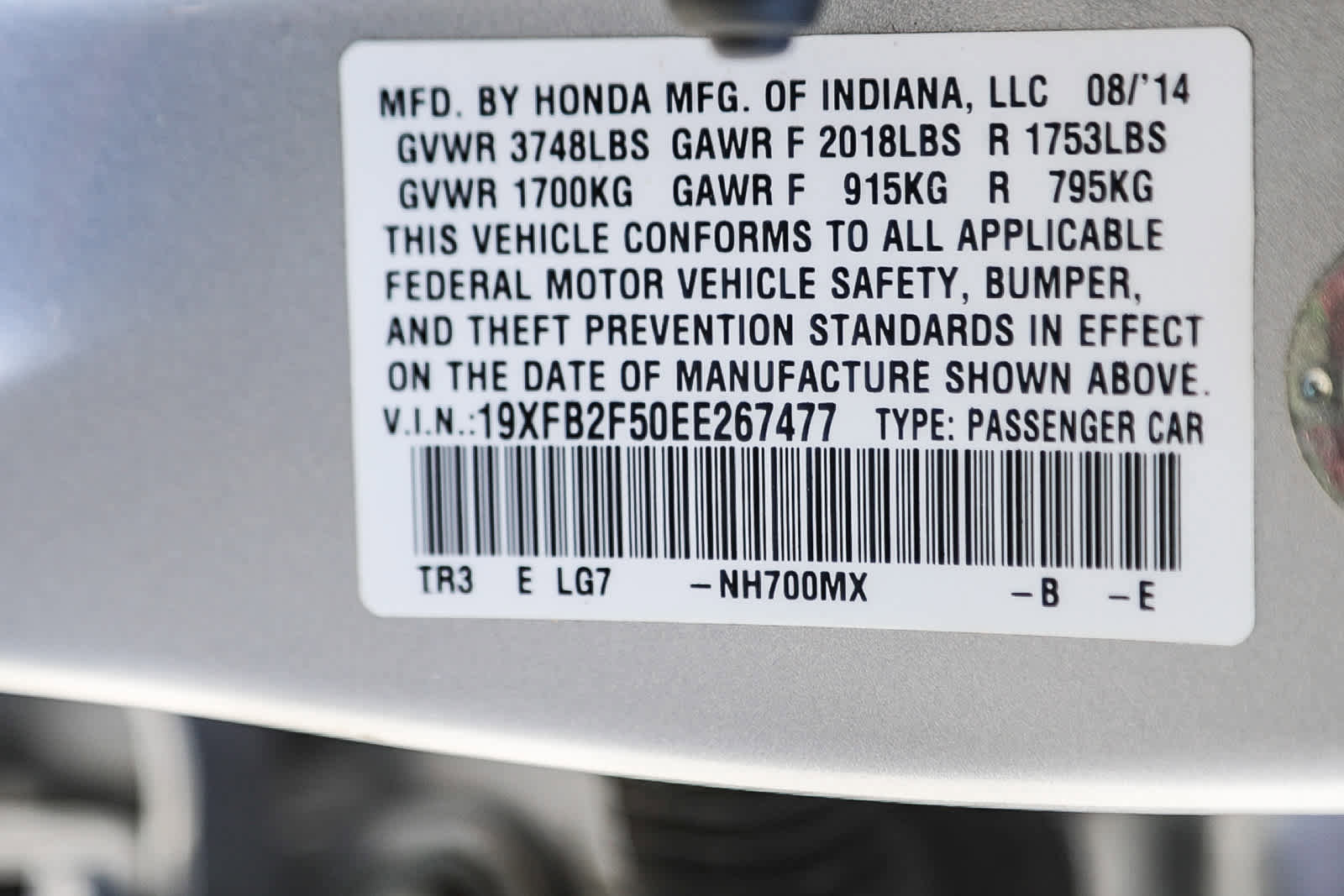 Used 2014 Honda Civic LX image 28