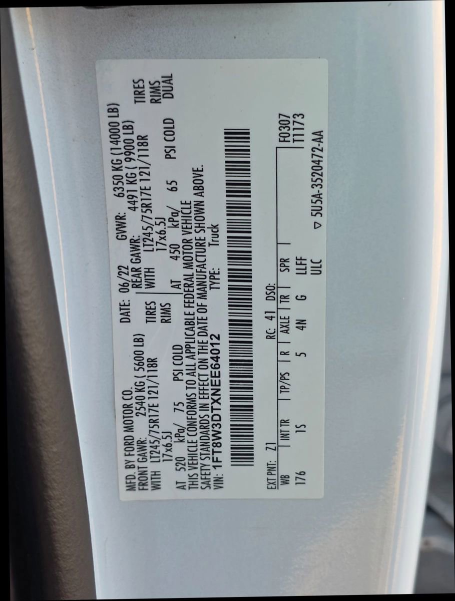 Used 2022 Ford F350 XL w/ STX Appearance Package image 21