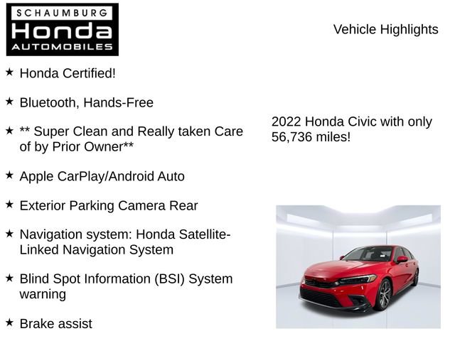 Used 2022 Honda Civic Touring image 14