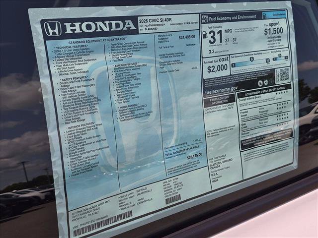 New 2026 Honda Civic Si image 17