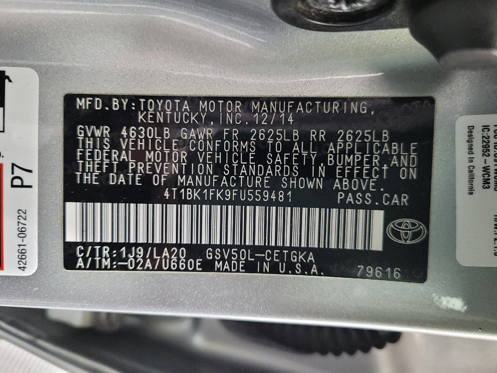 Used 2015 Toyota Camry XLE image 33