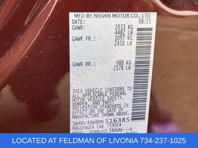 Used 2024 Nissan Altima 2.5 SV w/ SV Premium Package image 34