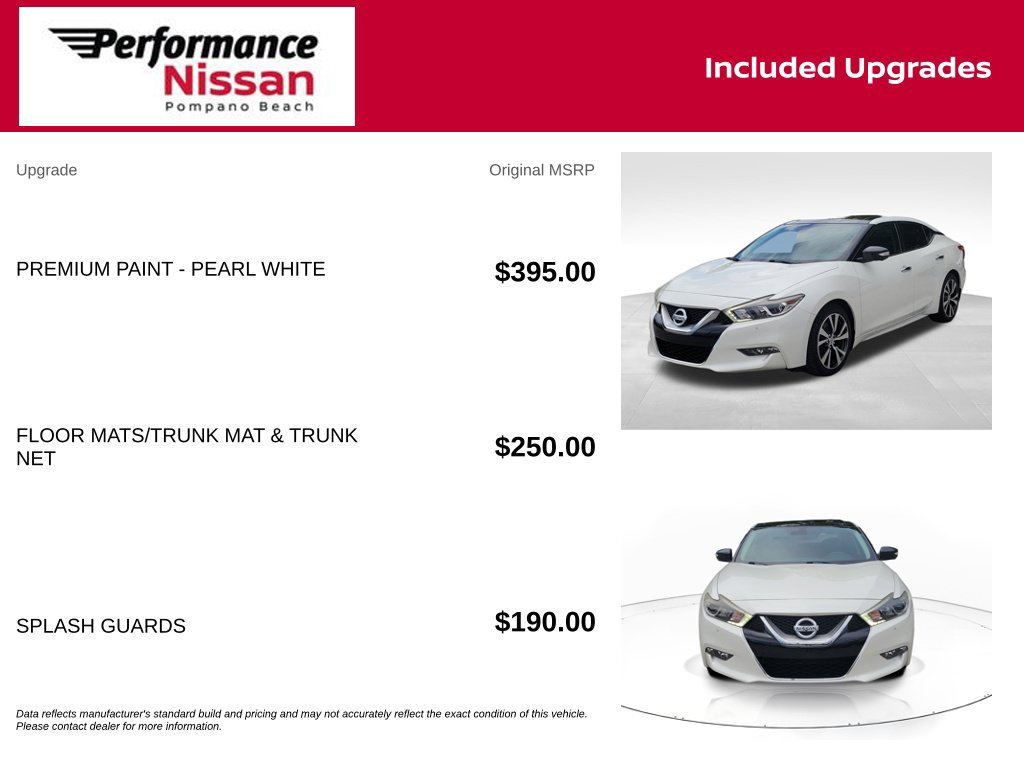 Used 2017 Nissan Maxima Platinum FWD image 7