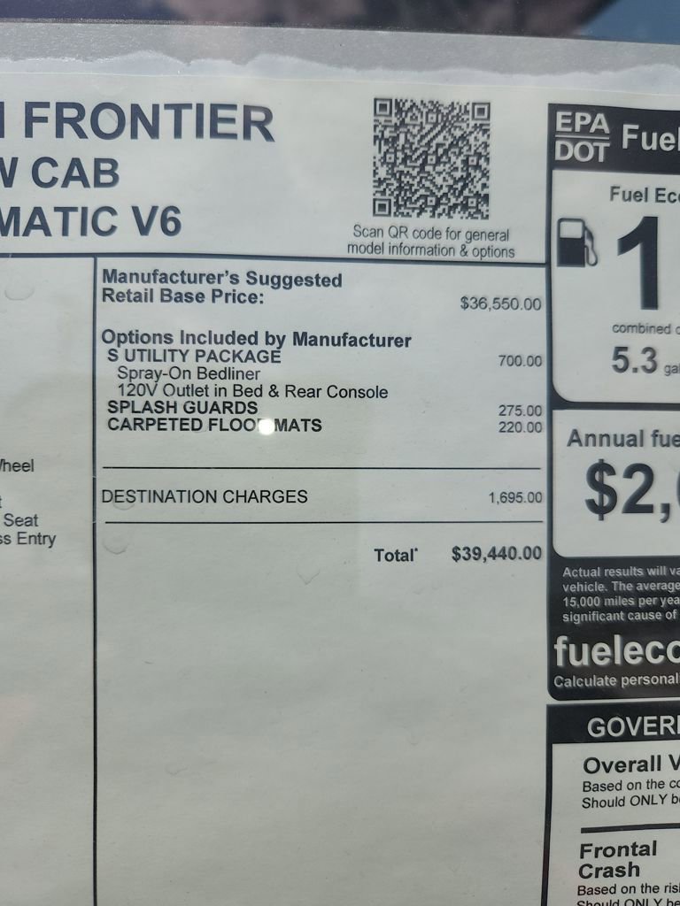 New 2026 Nissan Frontier S image 2