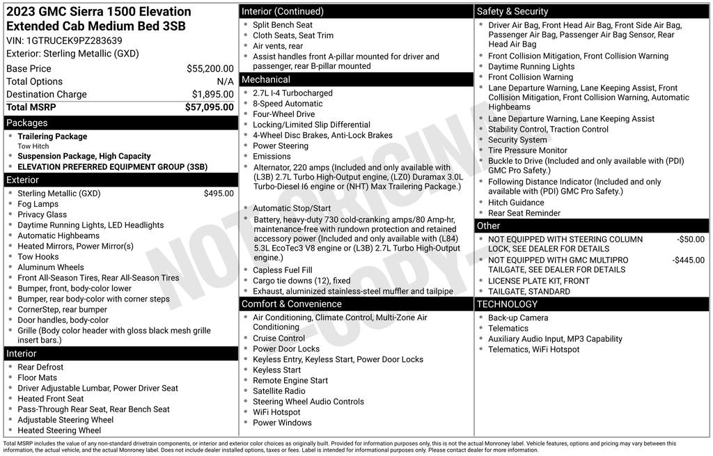 Used 2023 GMC Sierra 1500 Elevation AWD/4WD image 9