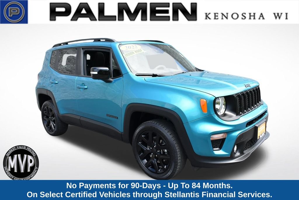 Certified 2022 Jeep Renegade Altitude w/ Sun/Sound Group AWD/4WD image 1