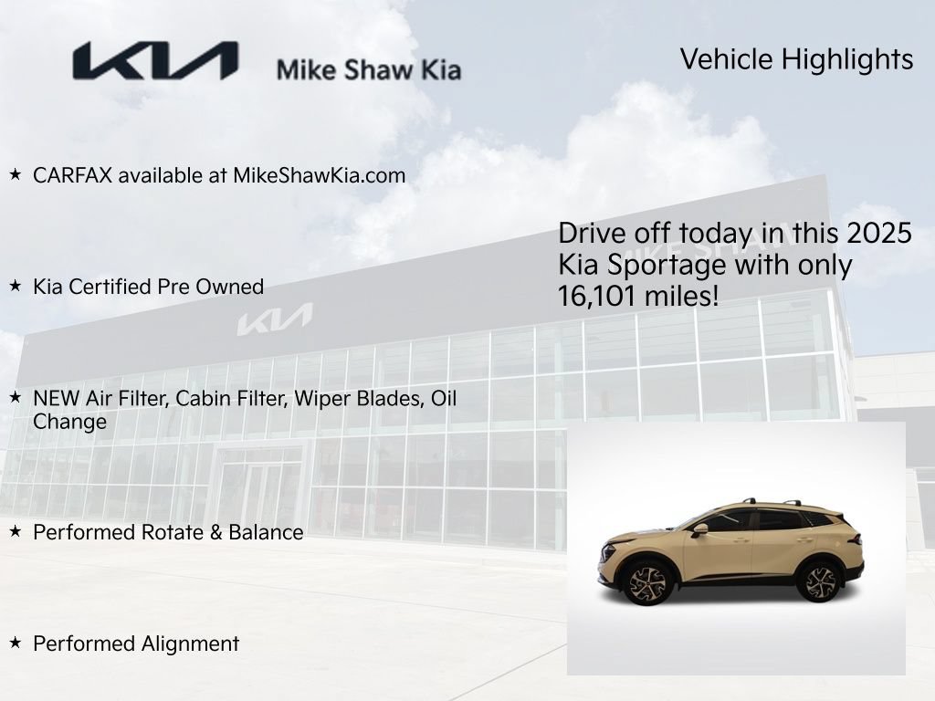 Certified 2025 Kia Sportage EX AWD/4WD image 9
