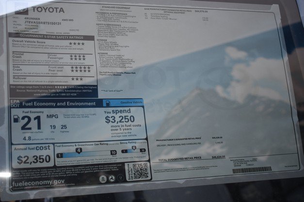 New 2026 Toyota 4Runner SR5 AWD/4WD image 14
