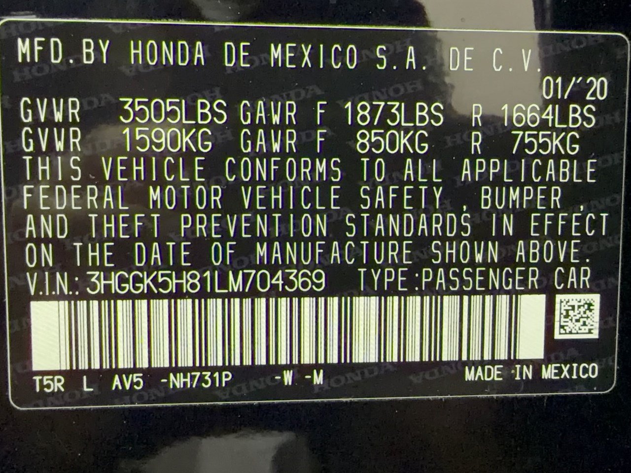 Certified 2020 Honda Fit EX image 31