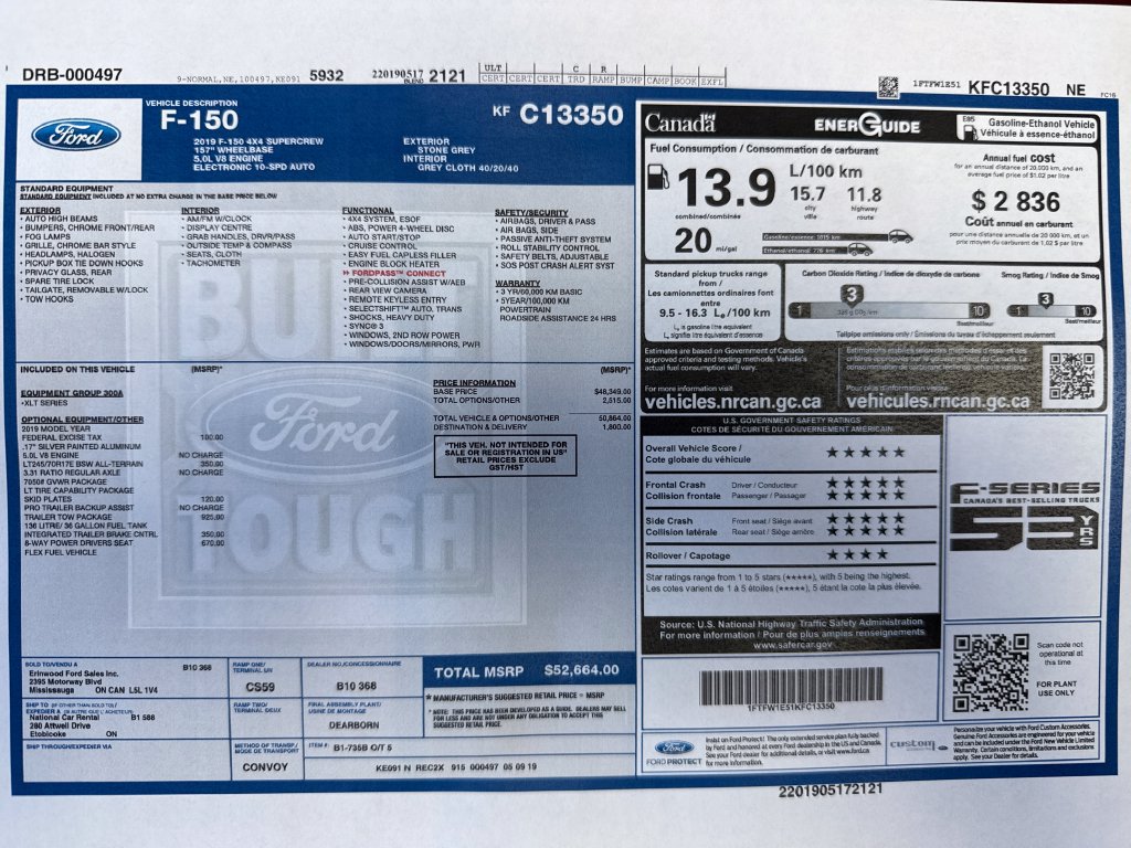 Used 2019 Ford F150 XLT w/ Trailer Tow Package AWD/4WD image 28