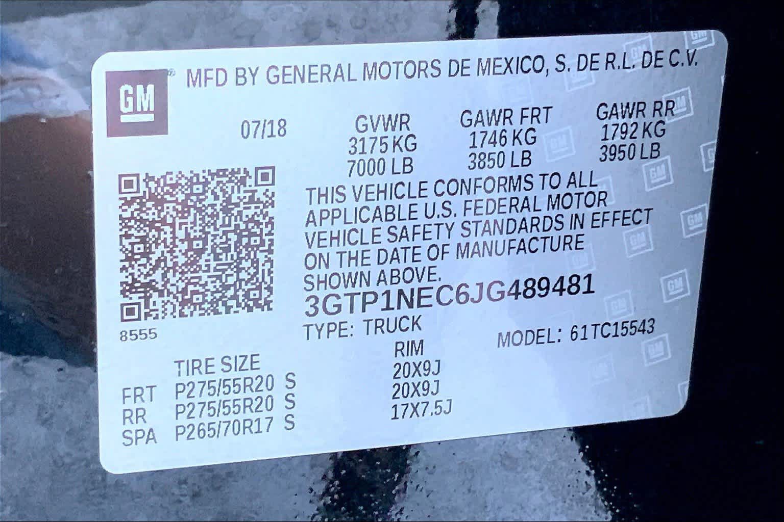 Used 2018 GMC Sierra 1500 SLT w/ Enhanced Driver Alert Package RWD image 32